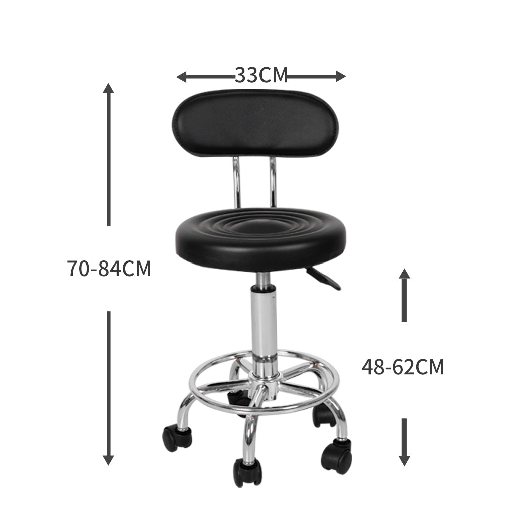 Salon Stool Swivel Bar Stools Black