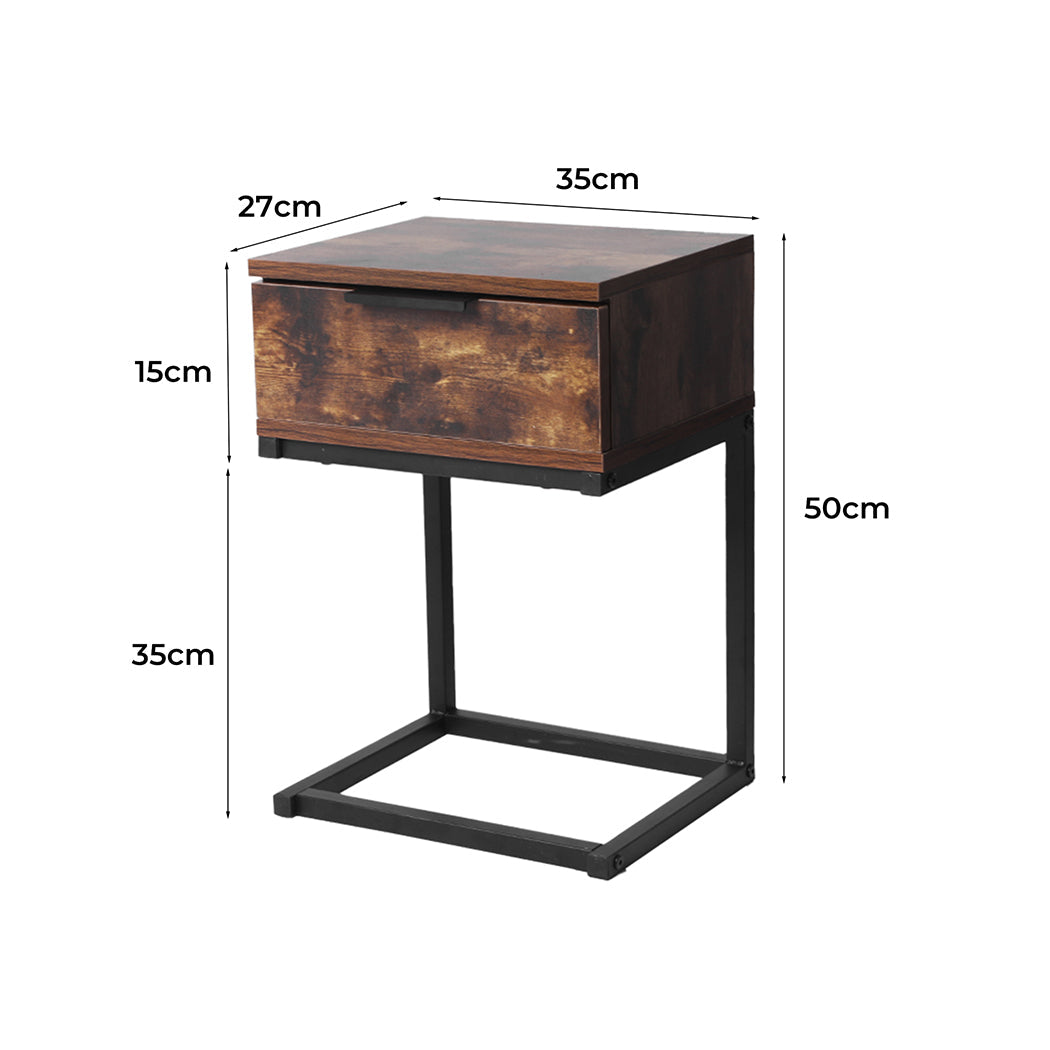 Bedside Tables Side End Modern Storage For Bedroom Or Living Room Decor