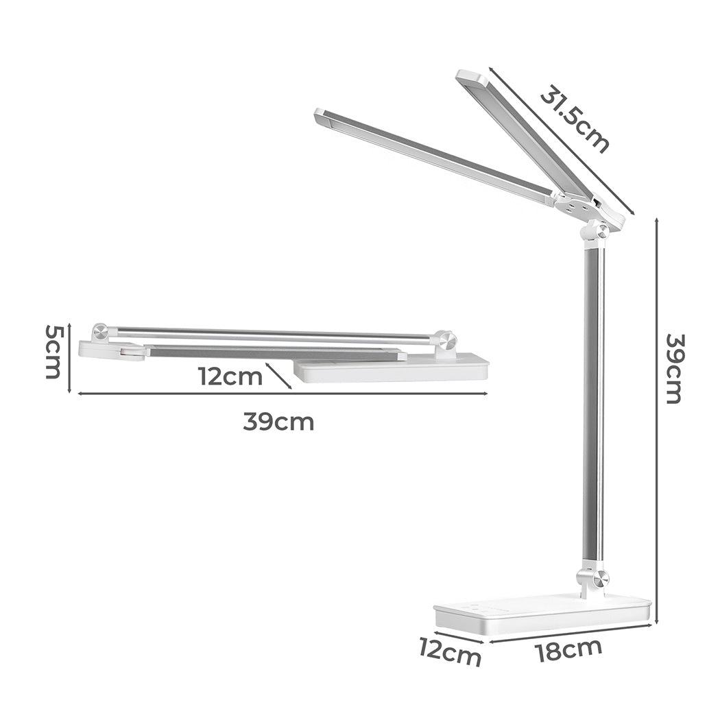 Emitto Double Head Desk Lamp Led Light Eye Caring Usb