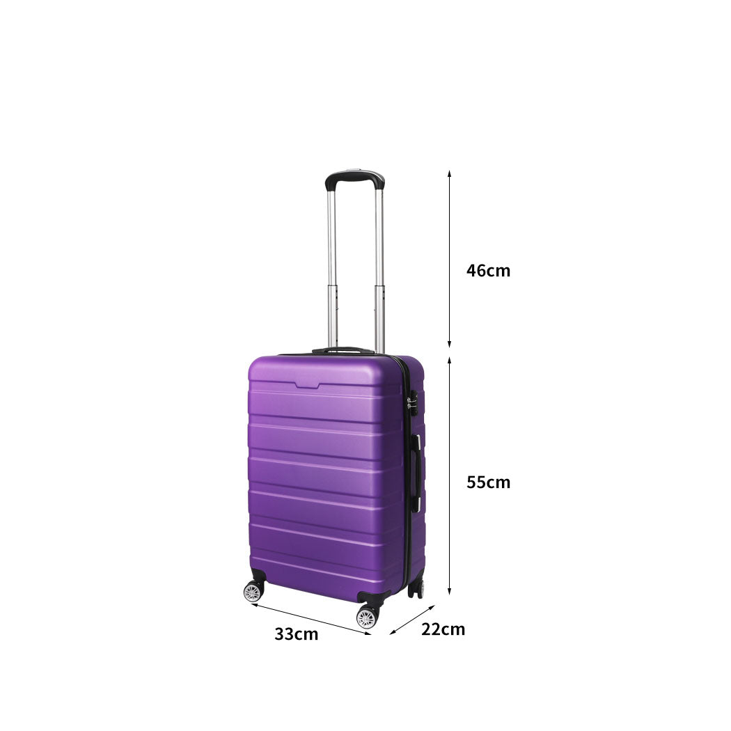 Slimbridge 20" Carry On Luggage Case Black Inch