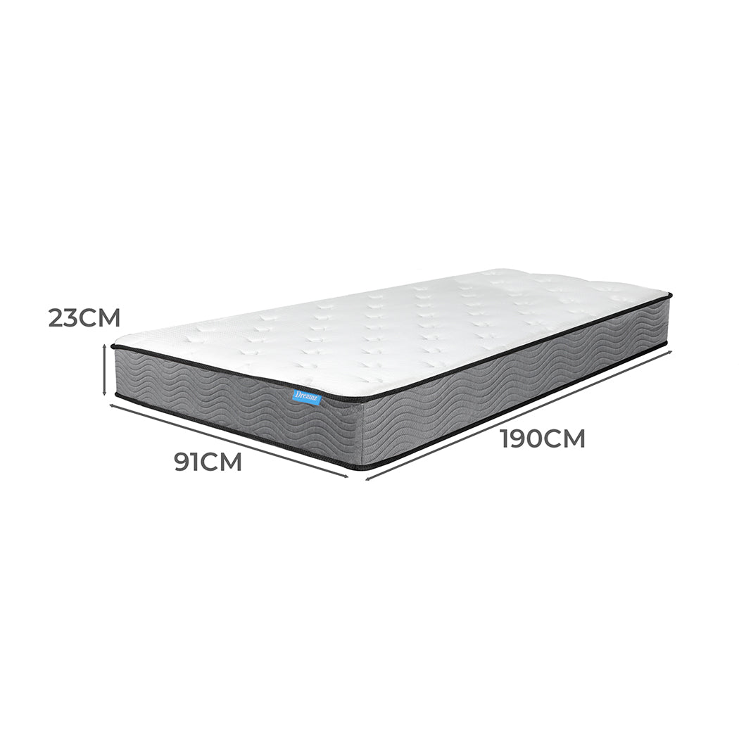 Dreamz Spring Mattress Pocket Bed Top Double