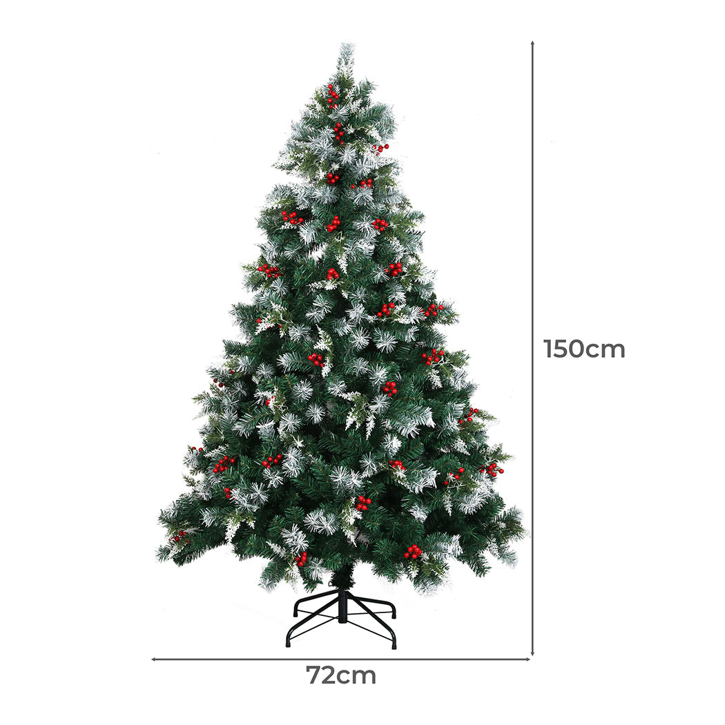 Santaco Christmas Tree Snow Flocked 1.5M