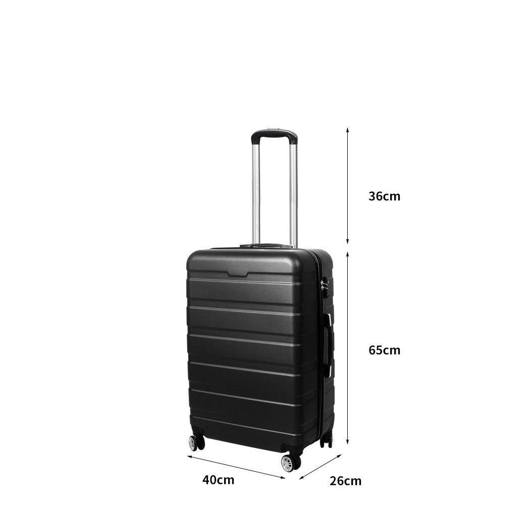 Slimbridge 24" Luggage Case Suitcase Black Inch