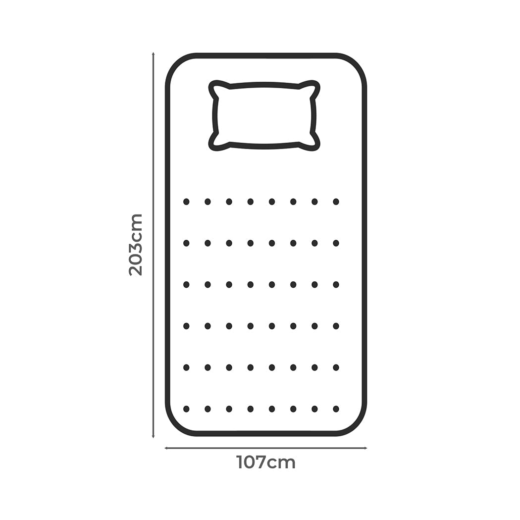 Dreamz Pillowtop Mattress Topper Thickness 5Cm