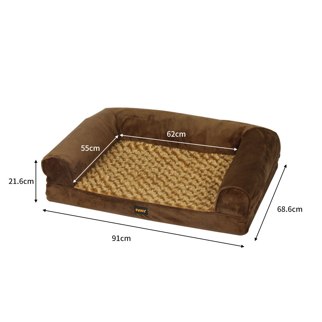 Pawz Pet Bed Sofa Dog Bedding Soft Warm L