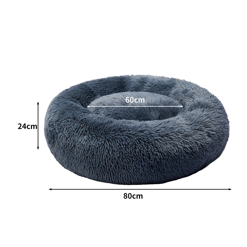 Pawz Extra Large Dark Grey Calming Pet Bed For Dogs