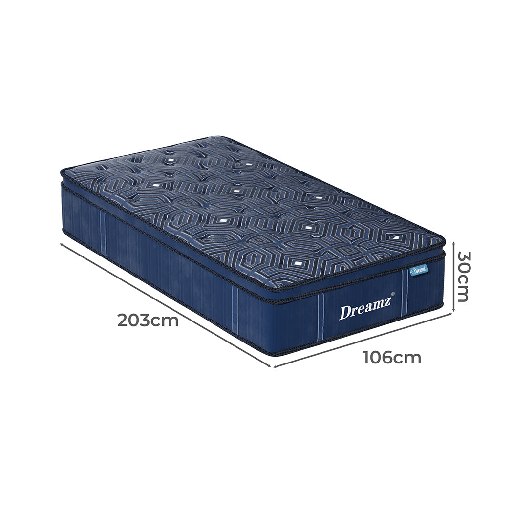 Dreamz Spring Mattress Euro Top All Sizes 30Cm