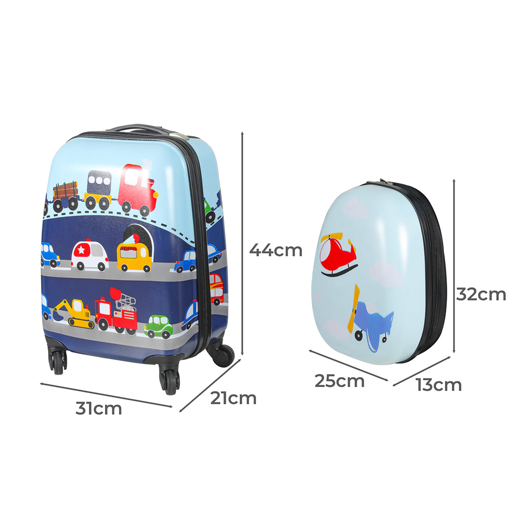 Bopeep 16''13'' 2Pcs Kids Luggage Backpack Set Travel