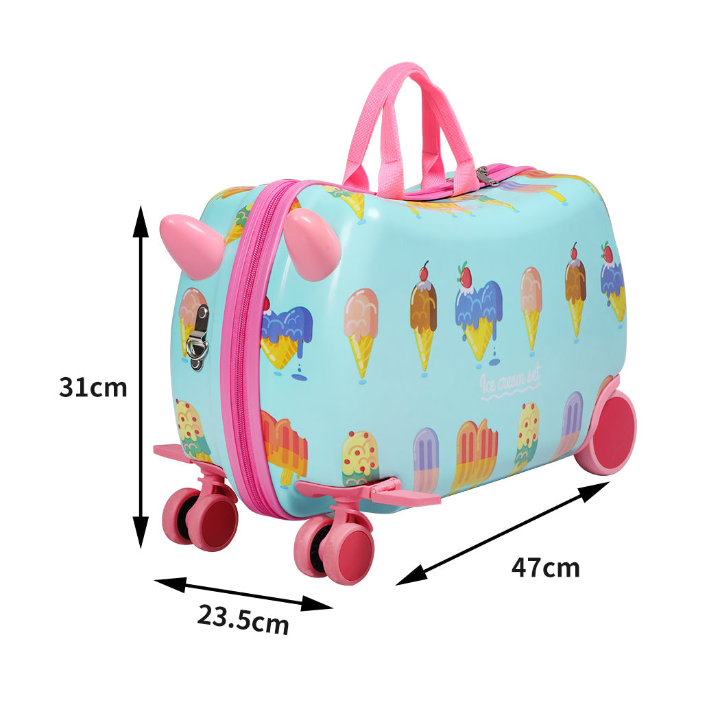 Bopeep Kids Ride On Suitcase Children Ice Cream