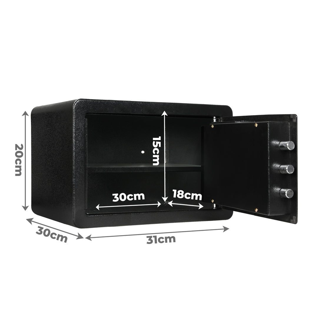 8.1L Digital Security Safe Box Password Key Lock Cash
