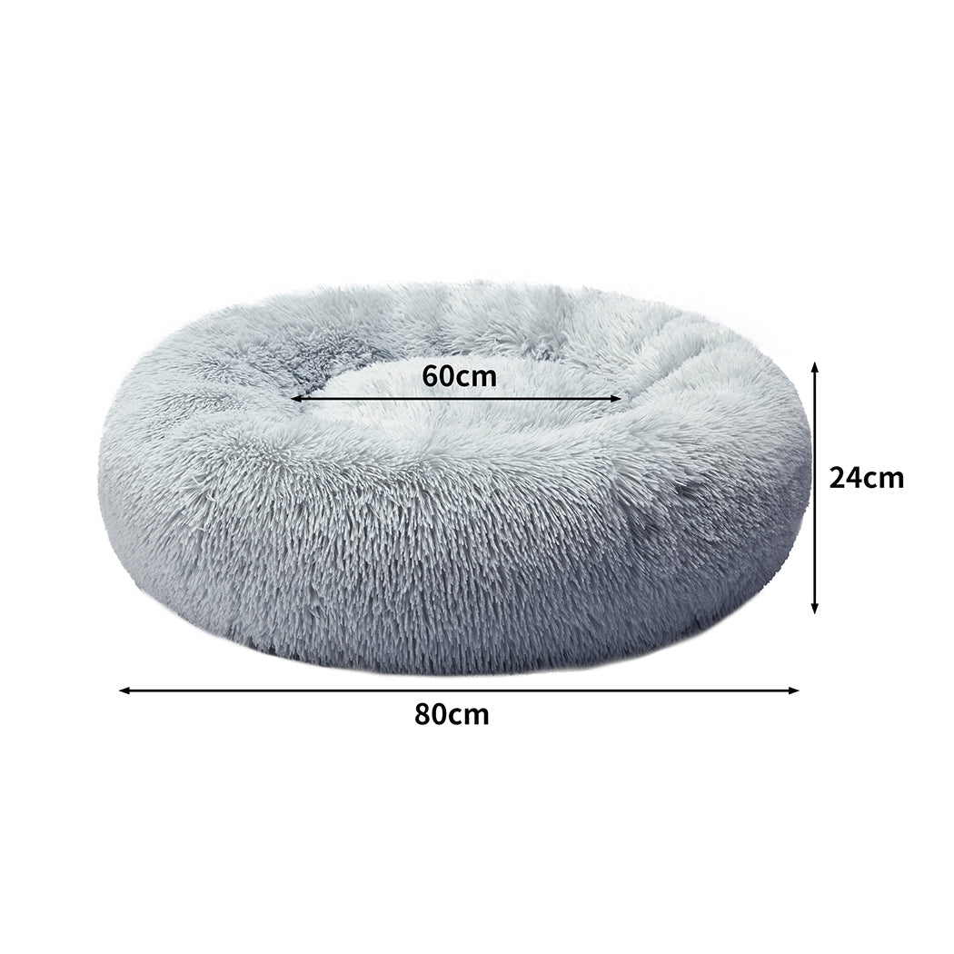 Pawz Extra Large Dark Grey Calming Pet Bed For Dogs