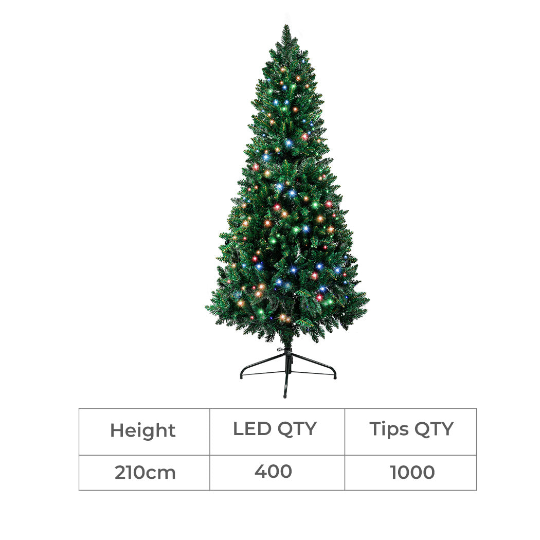 Santaco Prelit Slim Pencil Christmas Tree 2.1M