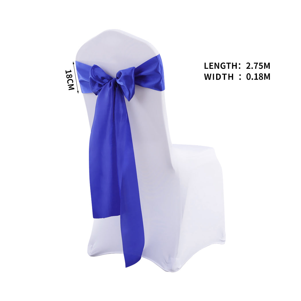 20X Satin Chair Sashes Covers Wedding Navy