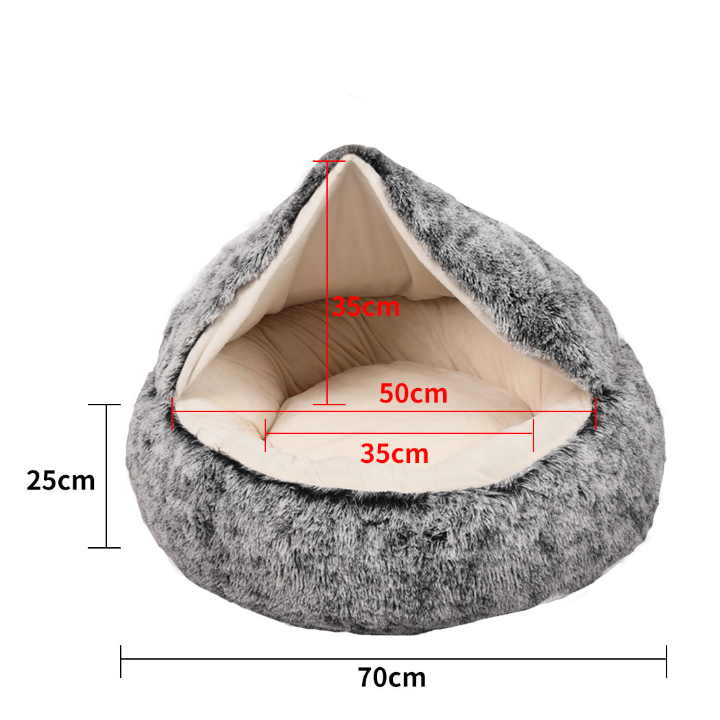 Pawz Pet Dog Calming Bed Warm Soft Plush M Medium