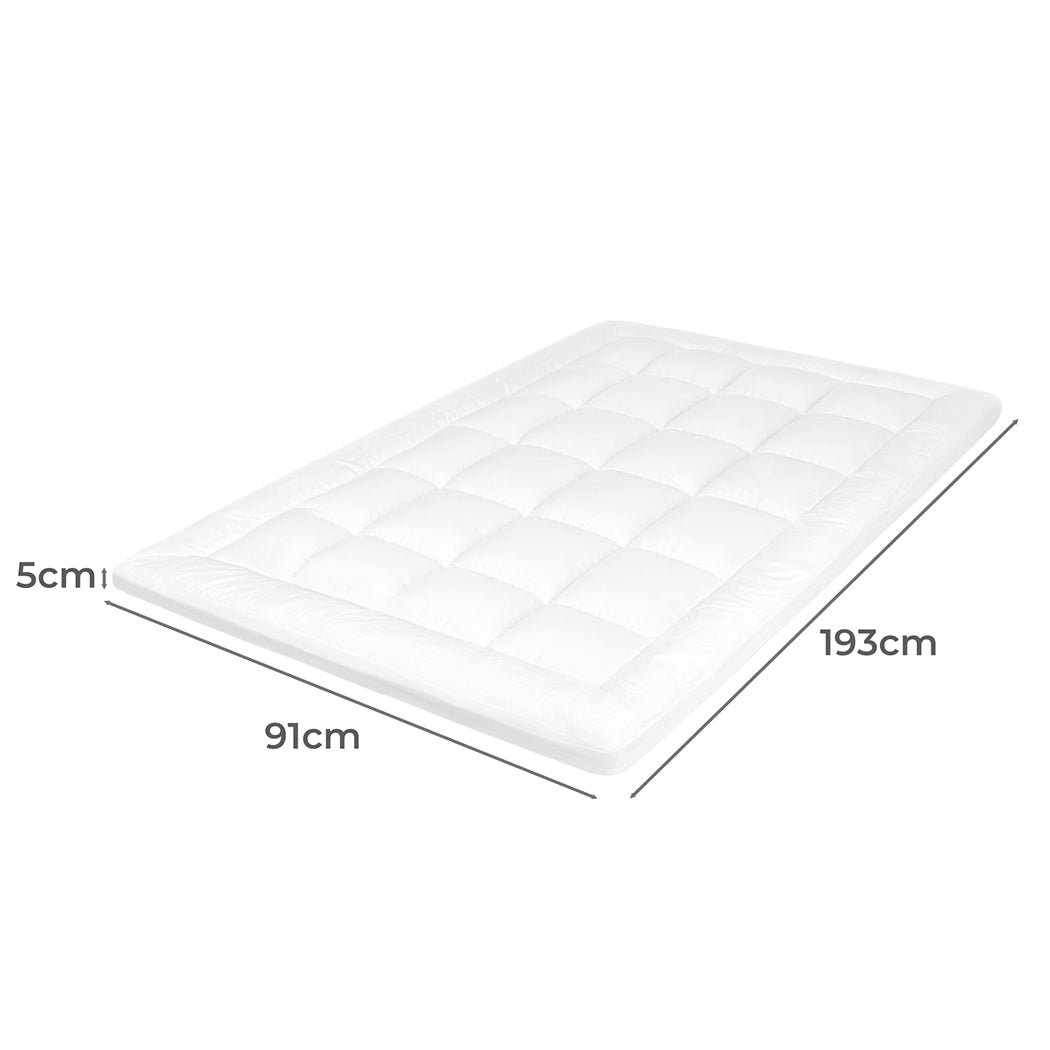 Dreamz Mattress Topper Pillowtop Cover Bed Protector Double