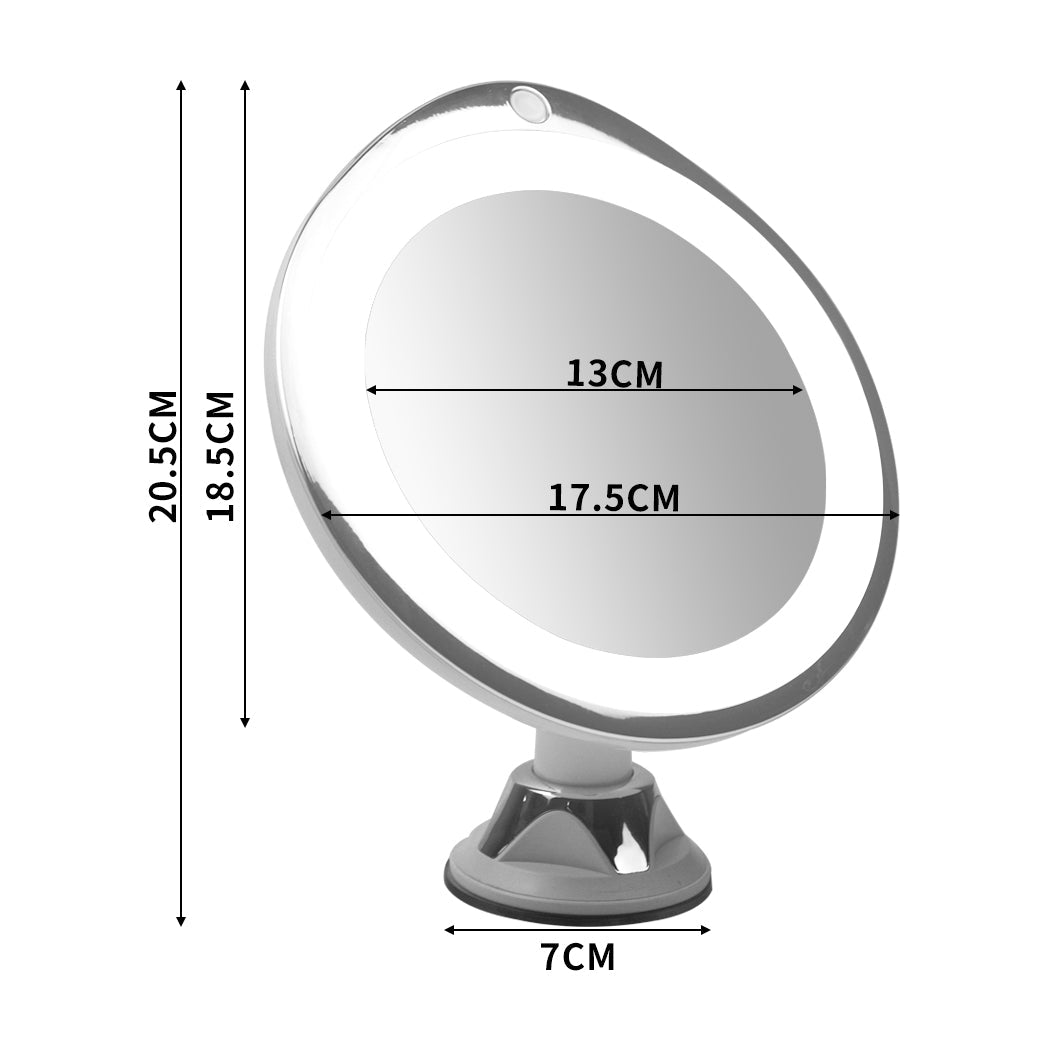 10X Magnifying Makeup Led Mirror 360 Degree White