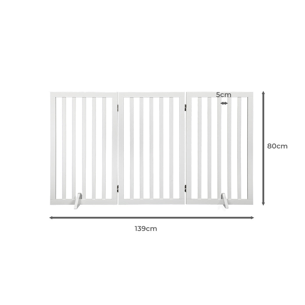 Pawz Pet Gate Dog Fence Safety White 400X 3Mm