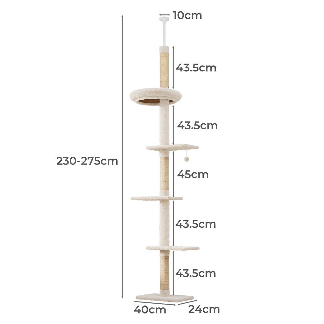 Pawz Cat Tree Tower Scratching Post Scratcher 230 275Cm