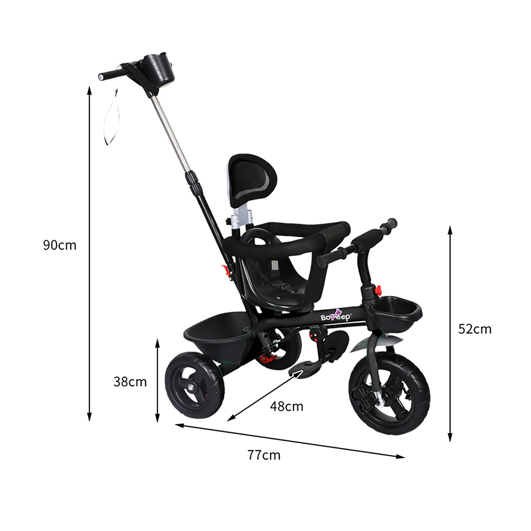 Bopeep Kids Tricycle Ride On Trike Toddler Black