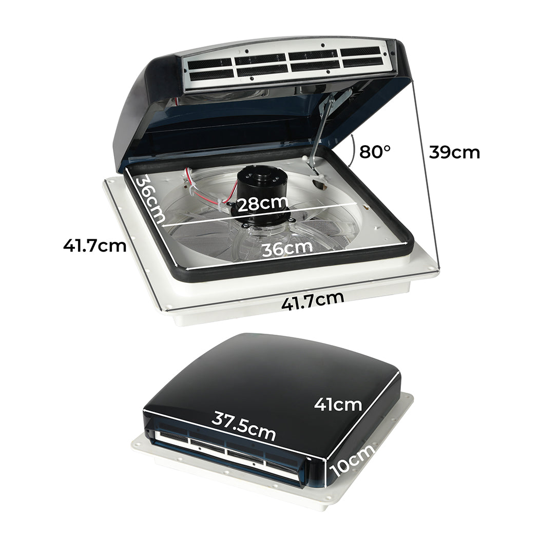 12V Roof Vent Hatch Air Efficient Ventilation For Rvs And Campers