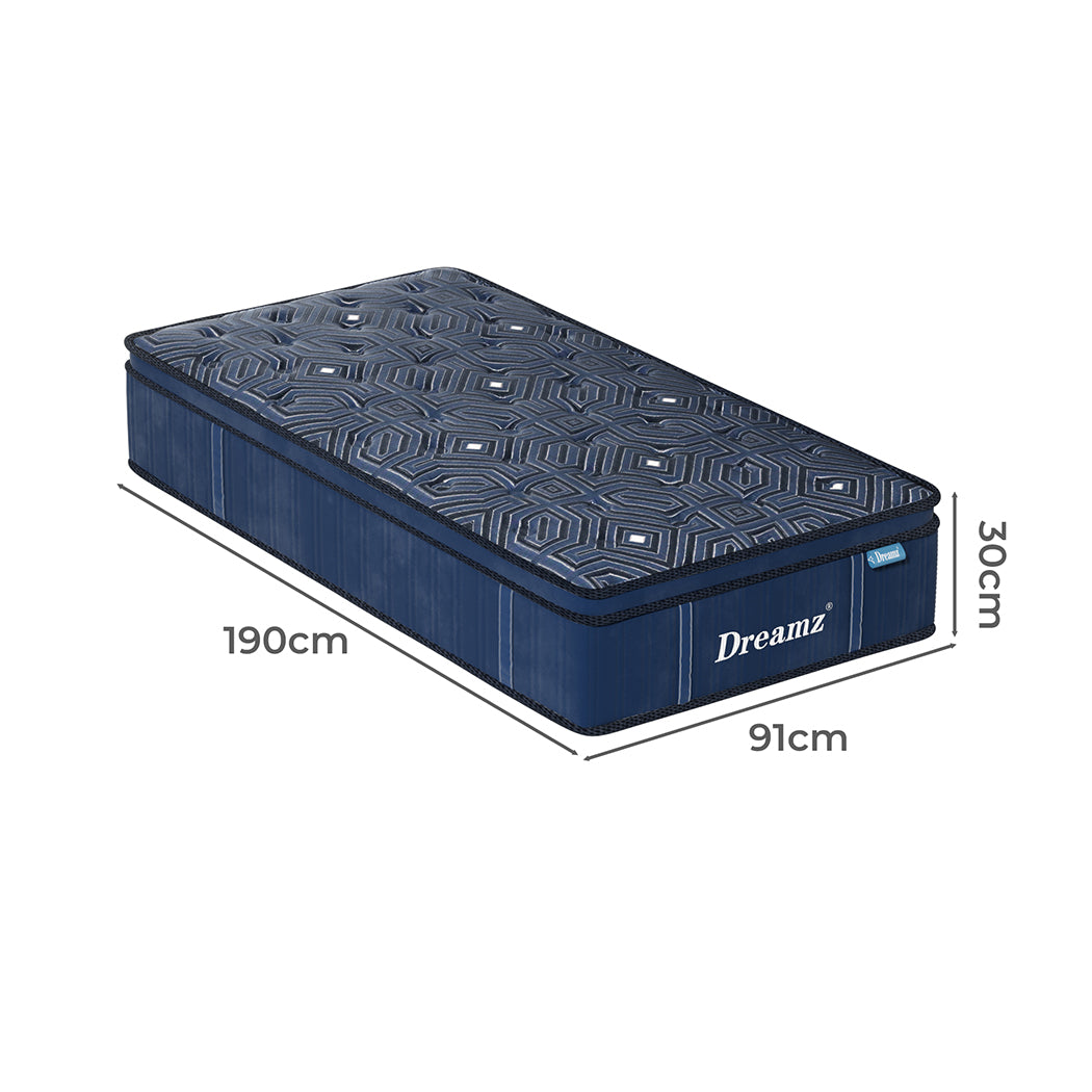 Dreamz Spring Mattress Euro Top All Sizes 30Cm