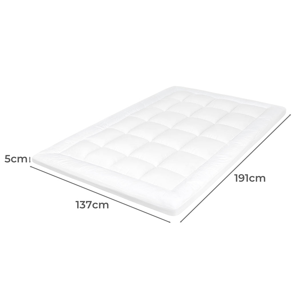 Dreamz Mattress Topper Pillowtop Cover Bed Protector Double