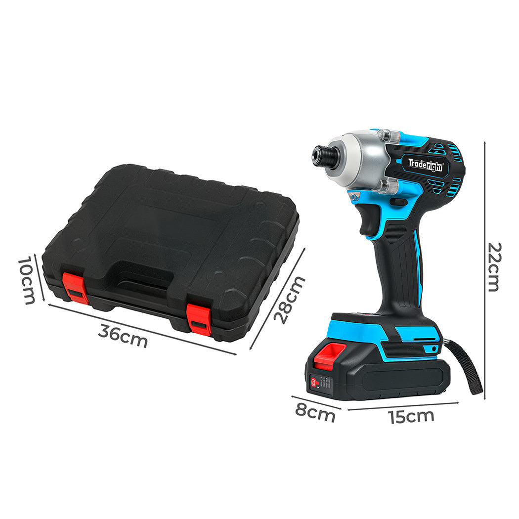 Traderight 21V Impact Driver Cordless400nm2x2.0Ahkit