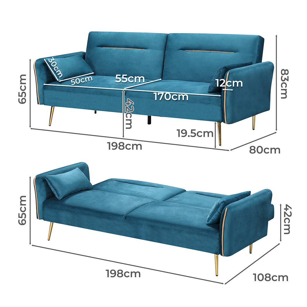 Convertible 3 Seater Sofa Bed For Versatile Comfort And Space Saving Solution