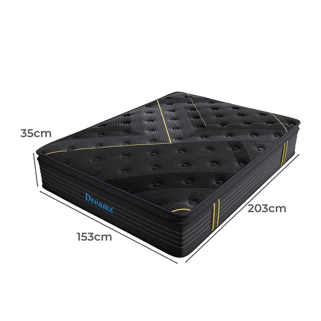 Dreamz Spring Mattress Bamboo Euro Top Double
