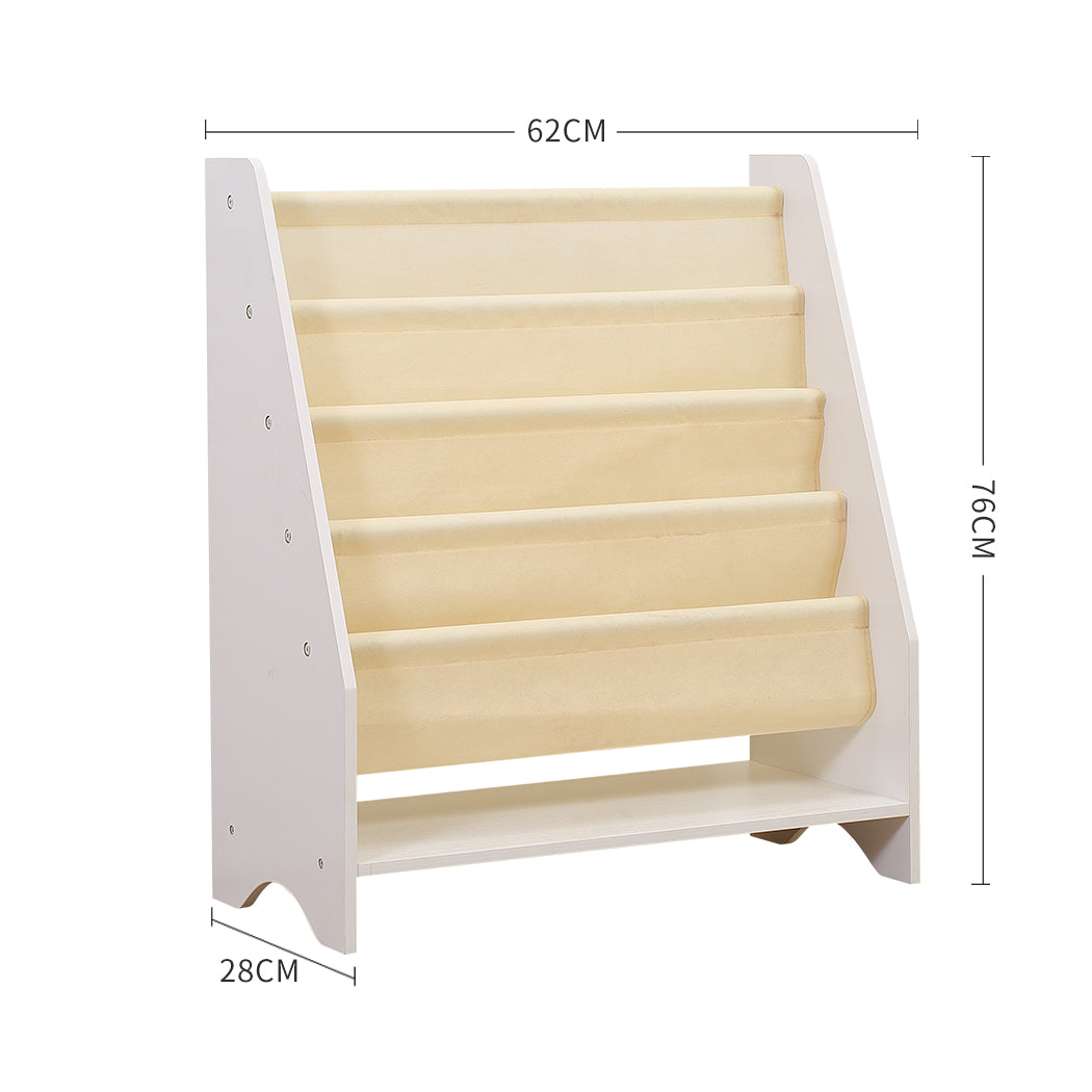4 Tier Kids Bookshelf Bookcase Magazine