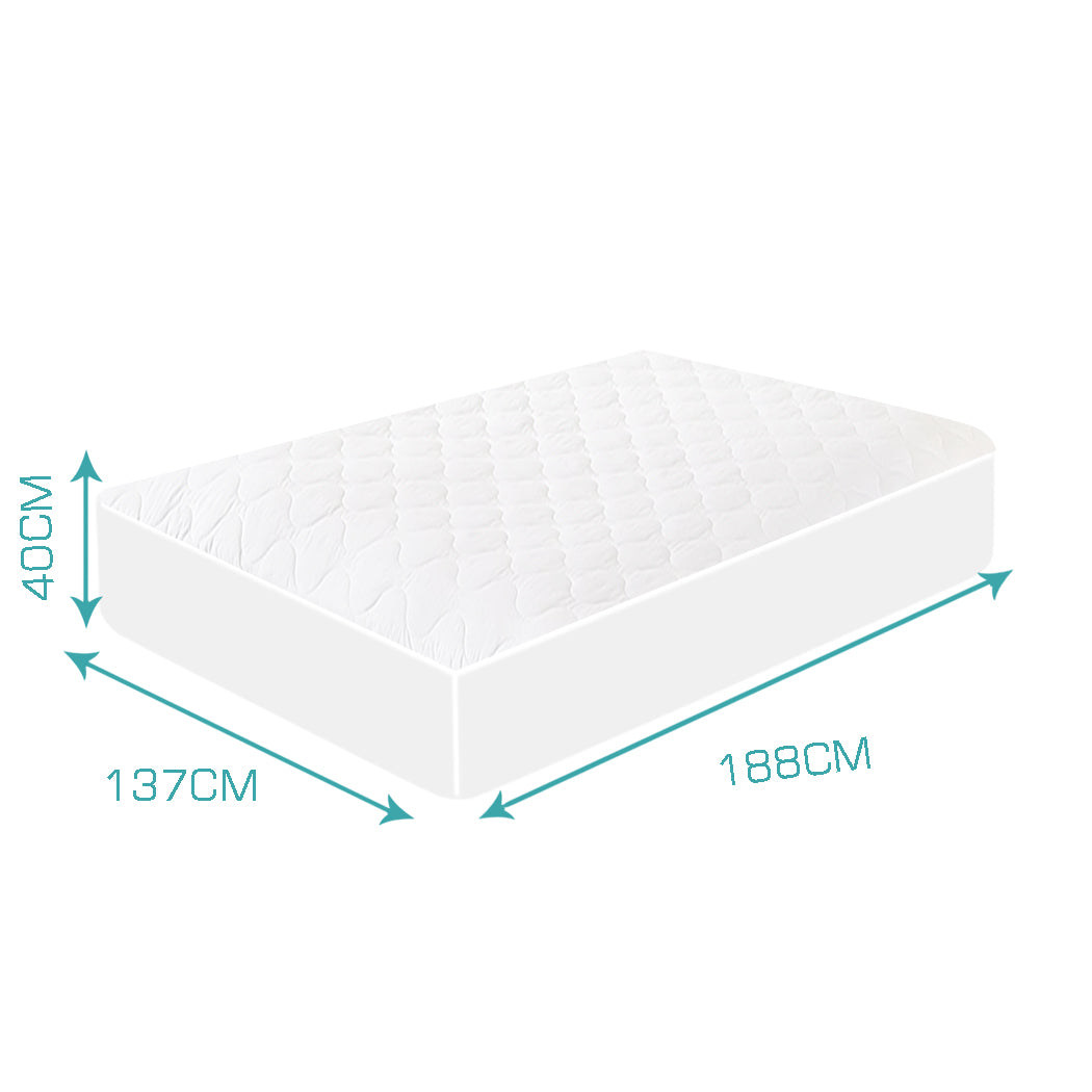 Dreamz Fitted Waterproof Bed Mattress Double