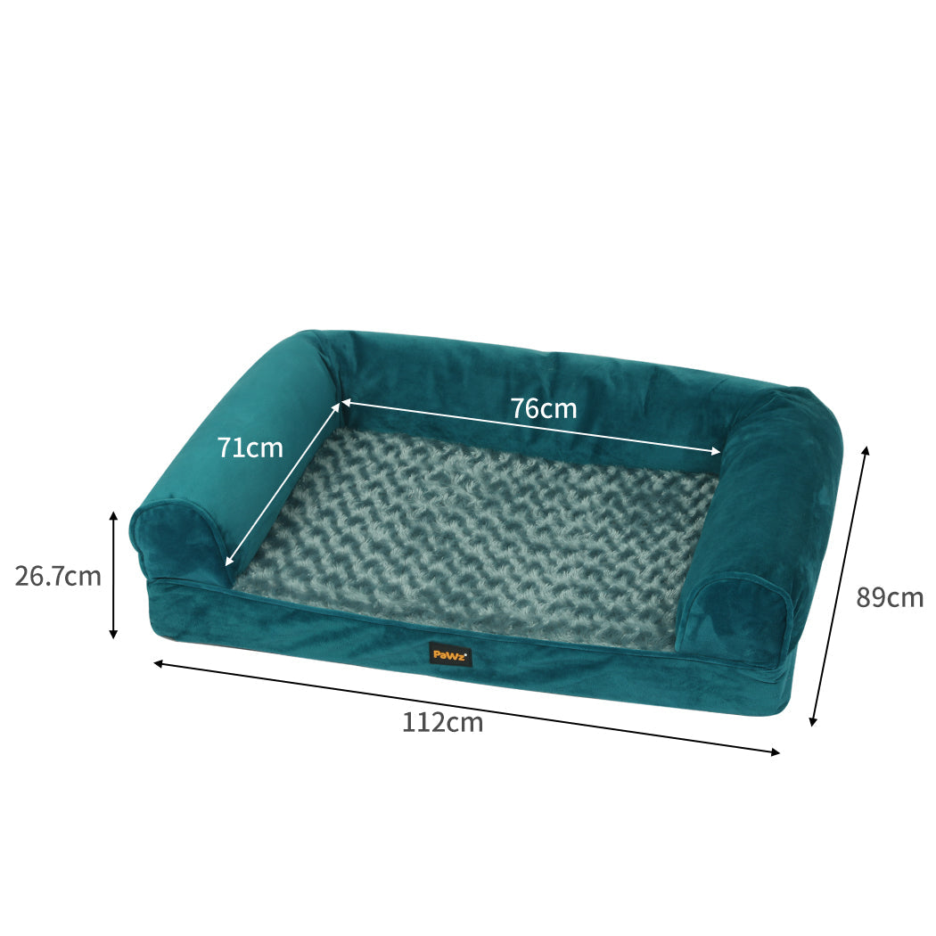 Pawz Pet Bed Sofa Dog Bedding Soft Warm Xl Blue Large
