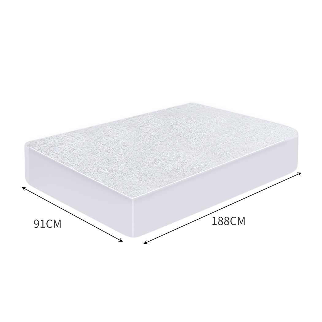 Dreamz Terry Cotton Fully Fitted Waterproof Mattress Protector Medium