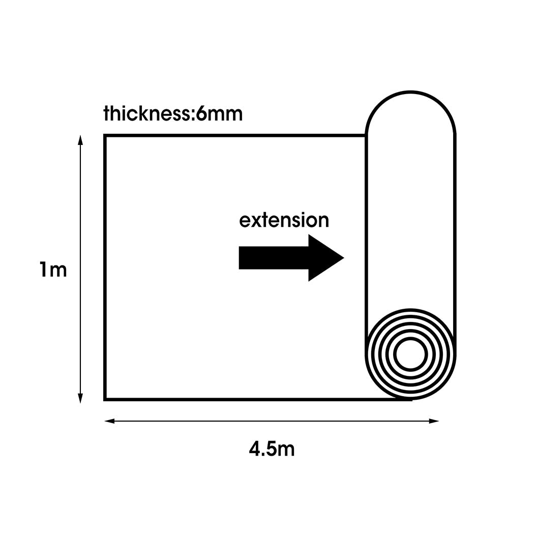 450 X 100Cm Sound Deadener Foam Roll 60% Thicker