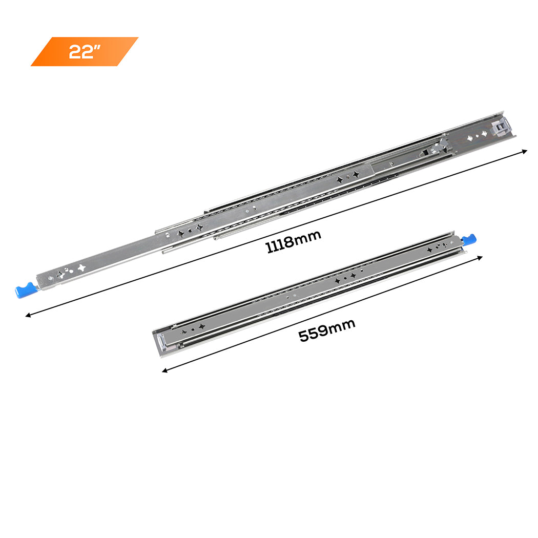 Traderight 150Kg Drawer Slides 559Mm