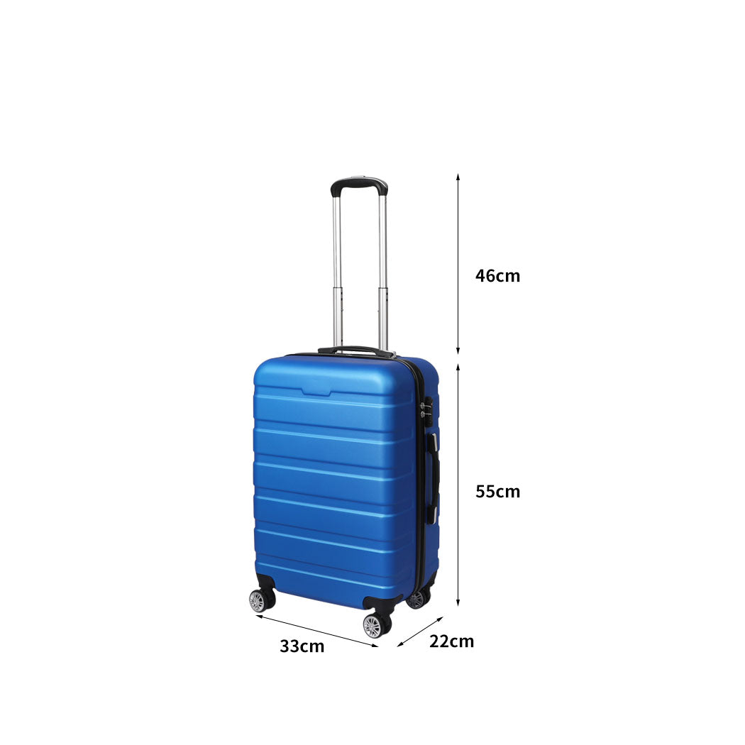 Slimbridge 20" Carry On Luggage Case Black Inch