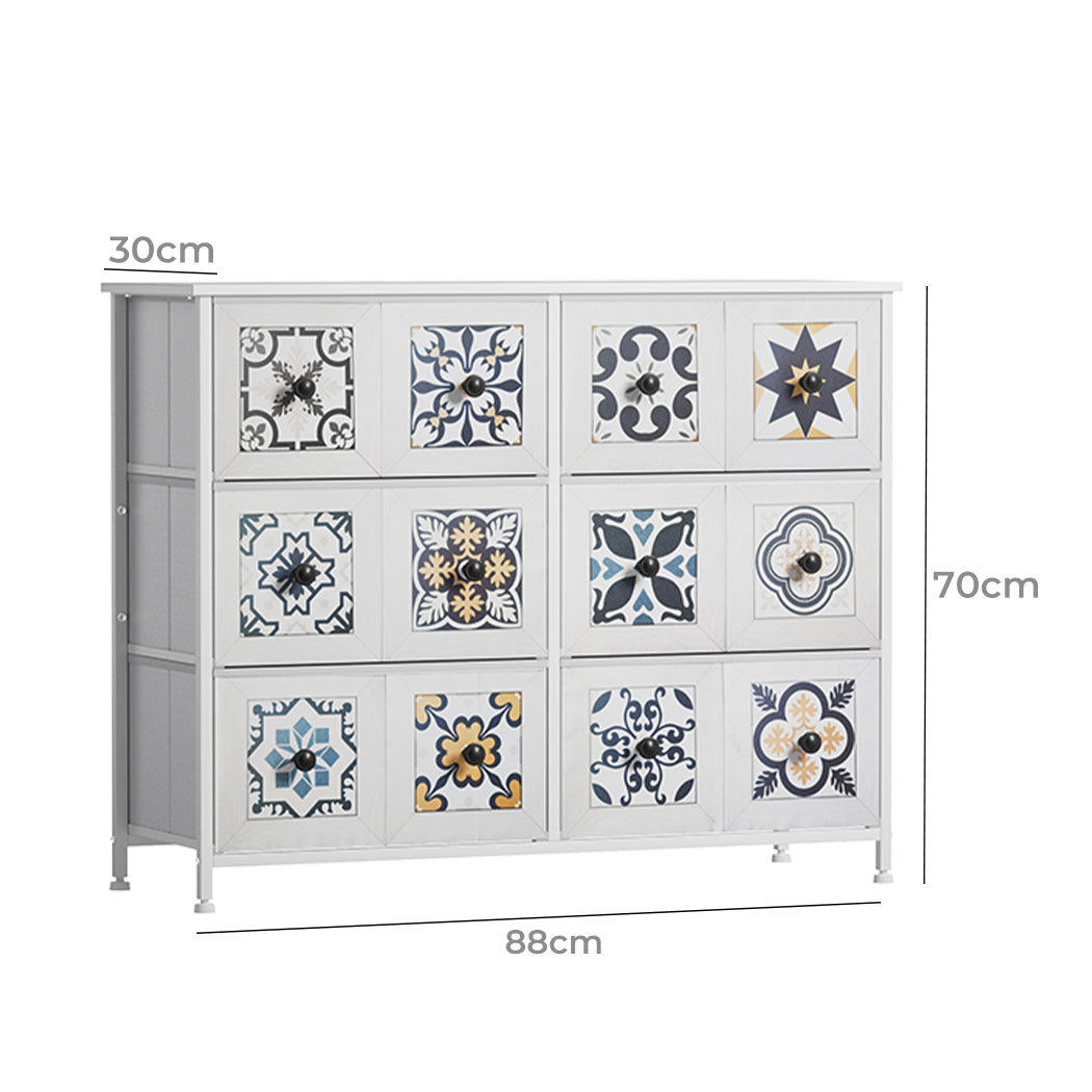 6 Drawer Chest Of Drawers Storage Cabinet Organizer For Bedroom Living Room