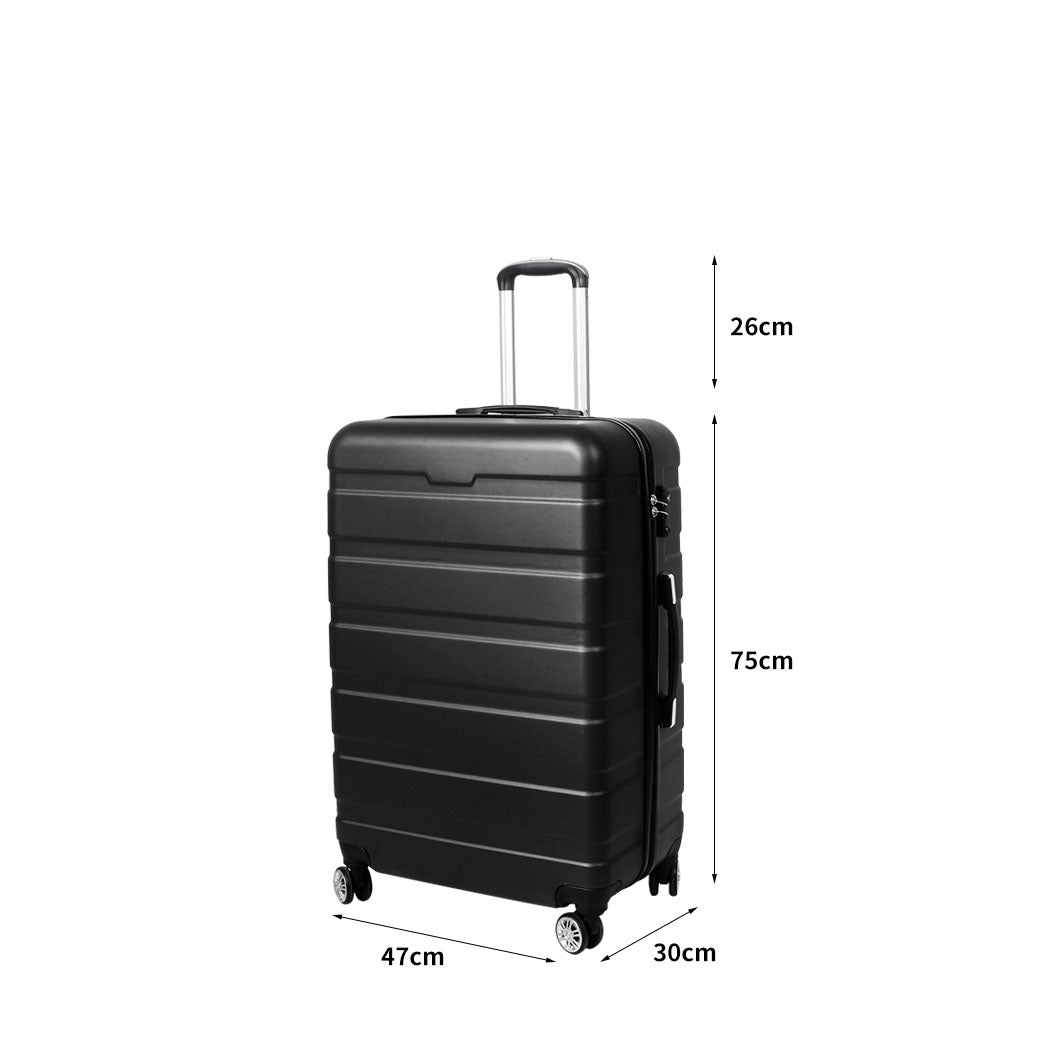 Slimbridge 28" Luggage Case Suitcase Black Inch