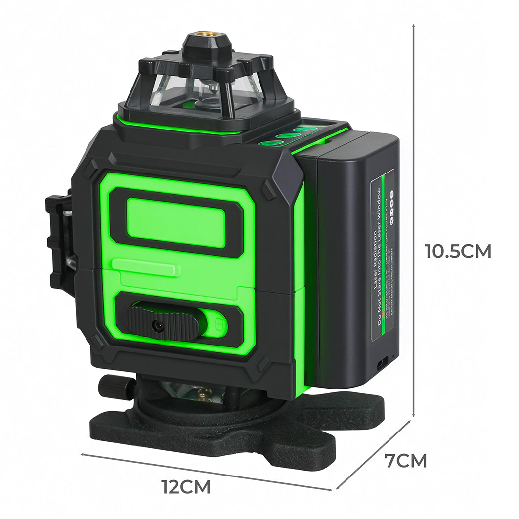 Traderight 4D 16 Line Green Laser Level Remote Tripod