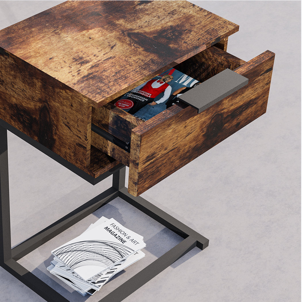 Bedside Tables Side End Modern Storage For Bedroom Or Living Room Decor