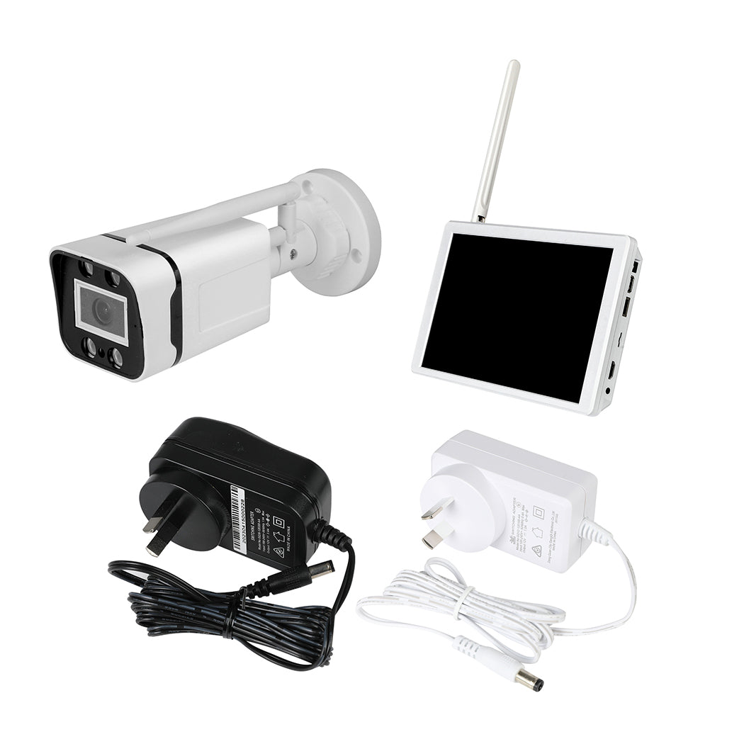 8Pcs Wireless Security Camera System Set Square