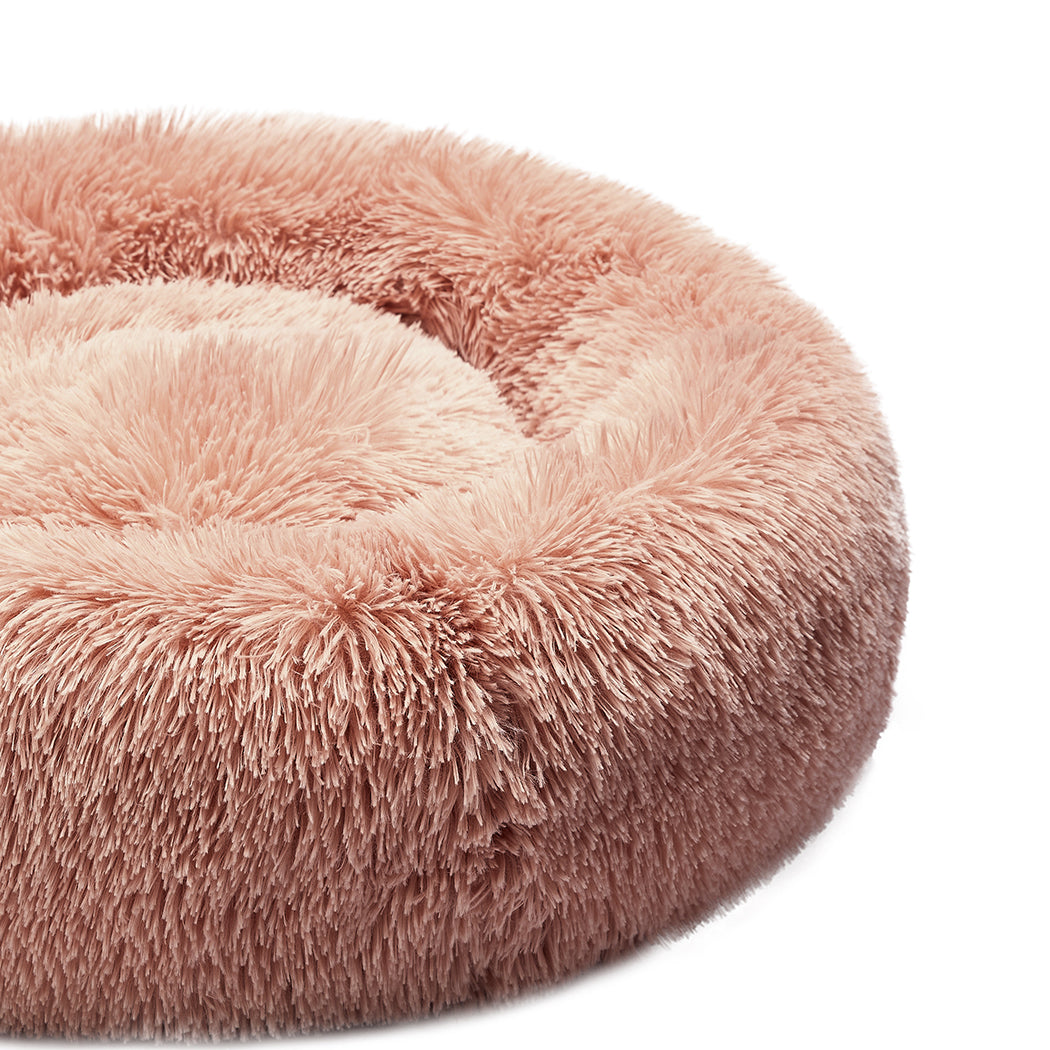 Pawz Pet Bed Cat Dog Donut Nest Calming L Pink Large