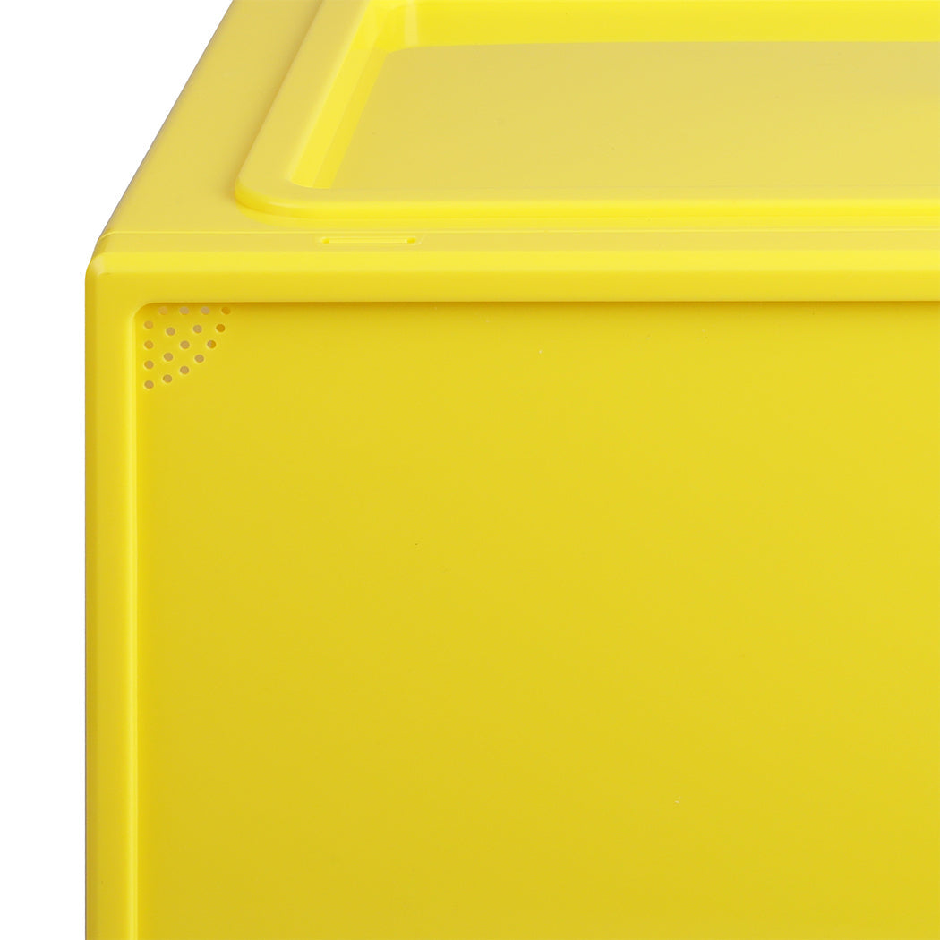 Stacked Sneaker Display Case 6X Clear Yellow