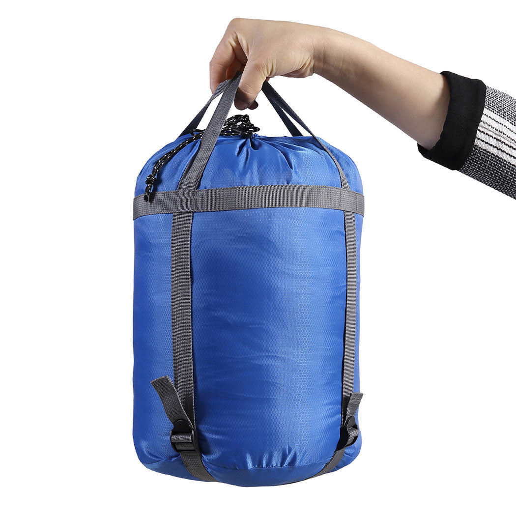 Single Sleeping Bag Outdoor Camping Thermal Waterproof Comfortable Blue Hiking