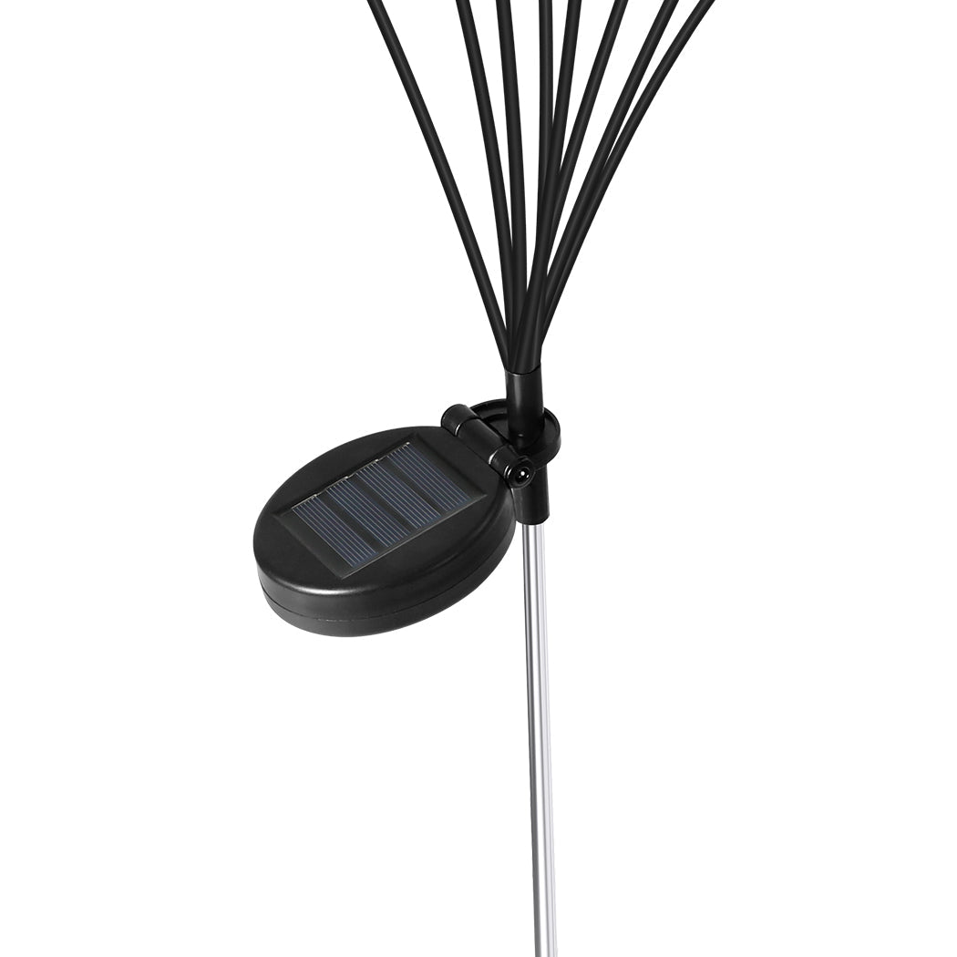 Firfly Solar Lawn Lights 8Led 4Pc Outdoor Black