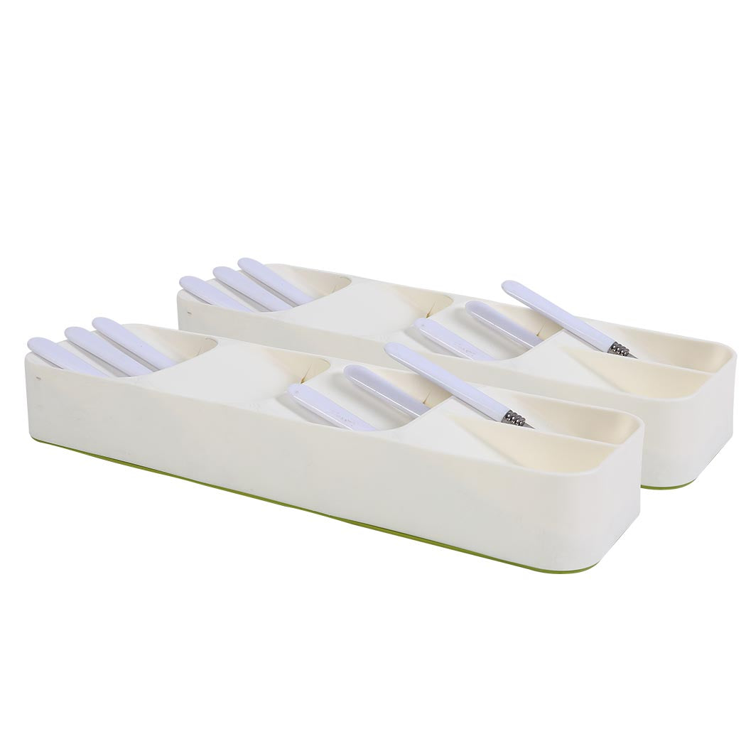 2X Cutlery Organizer Drying Tray For Kitchen Sink Storage Practical Design