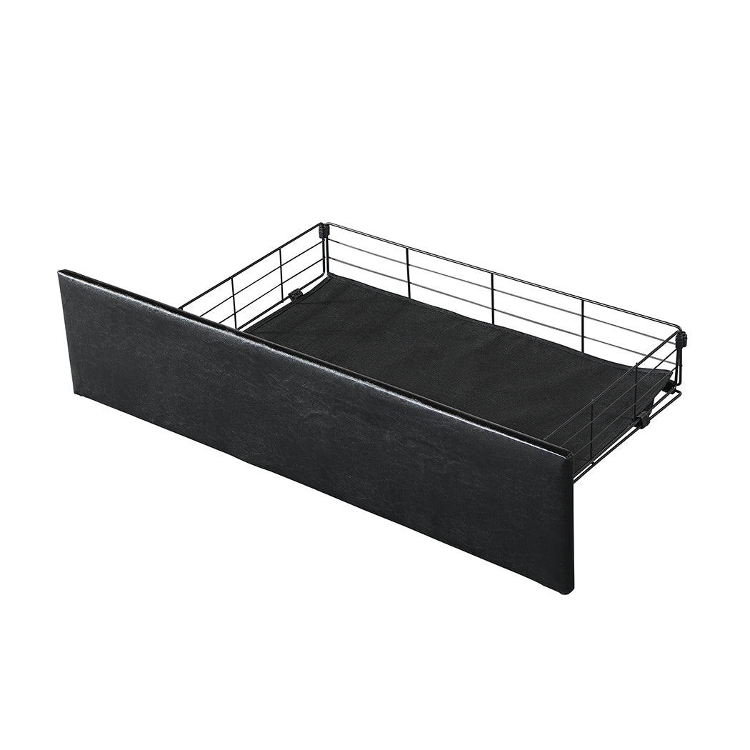 Queen Bed Frame Pu With 4 Drawers And Usb Charging Ports