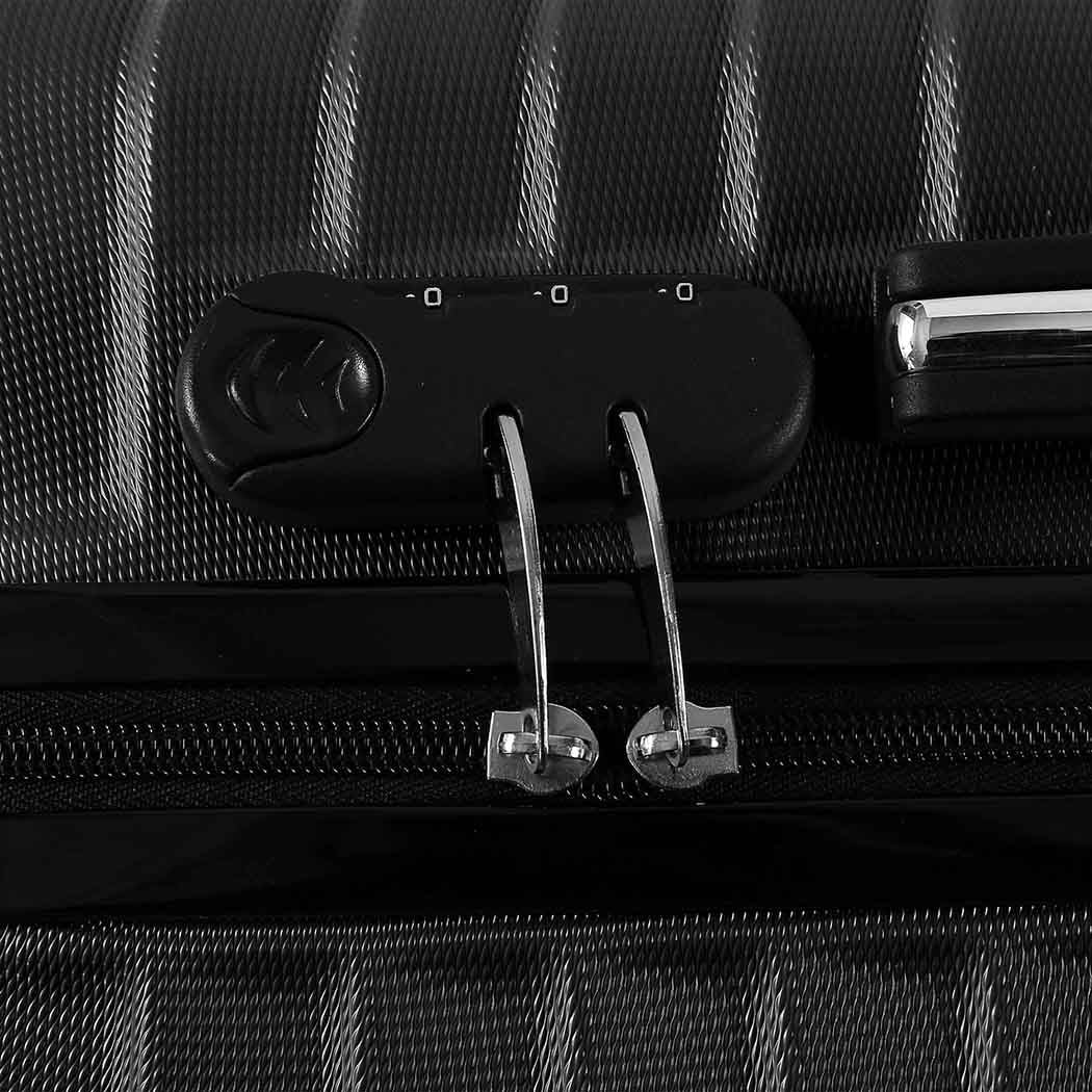 Slimbridge 20" Carry On Travel Luggage Black Inch