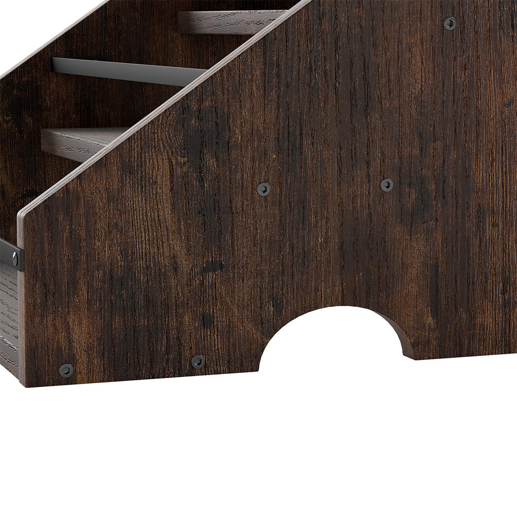 Toque Countertop Wine Rack 3 Tier Wood & Metal Organizer