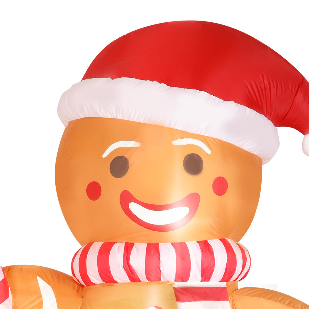 Santaco Christmas Inflatable Outdoor Gingerbread Man 2.5M